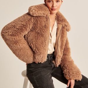 FLASH SALE NWT Abercrombie Faux Fur Coat